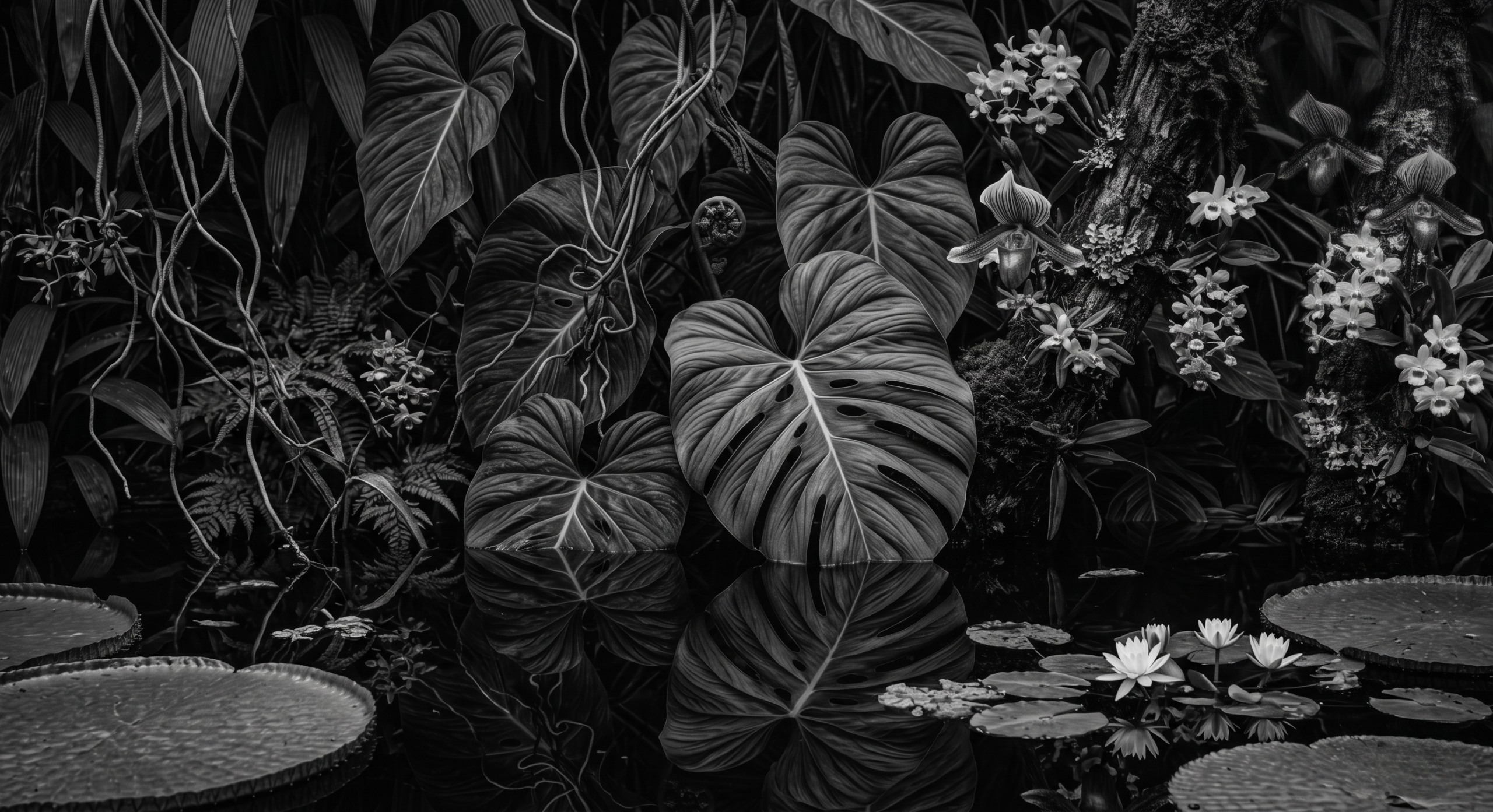 Monstera leaves