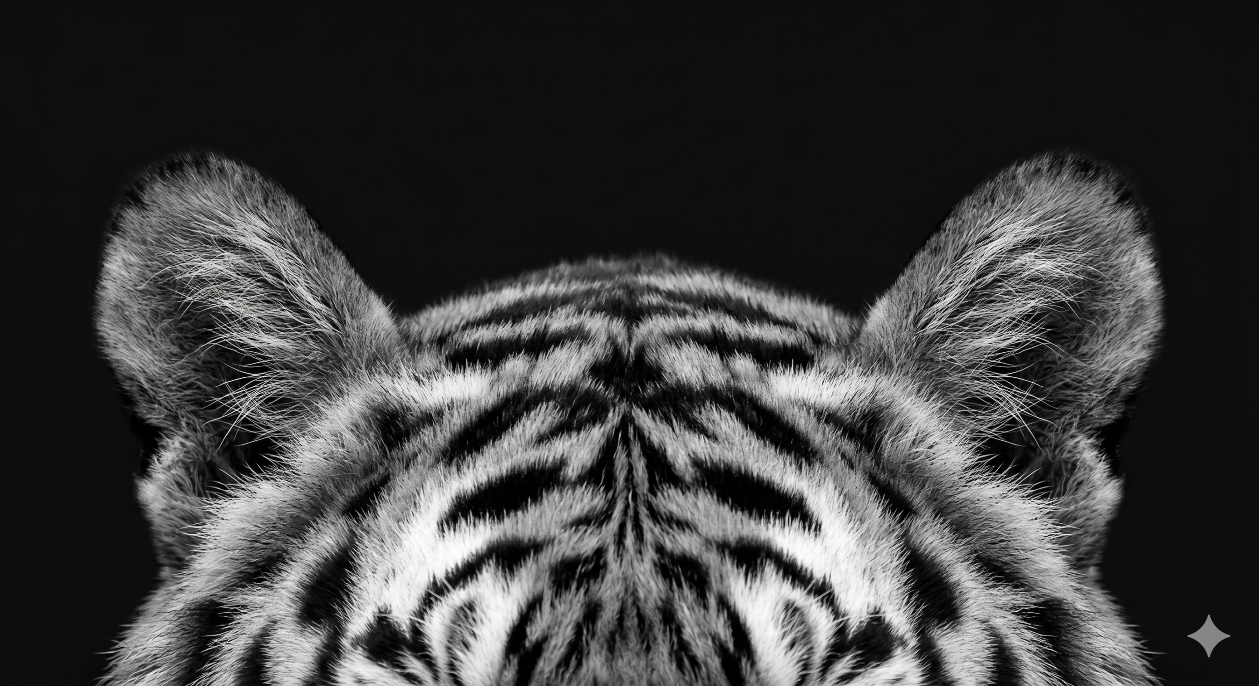 Tiger ears in the grass