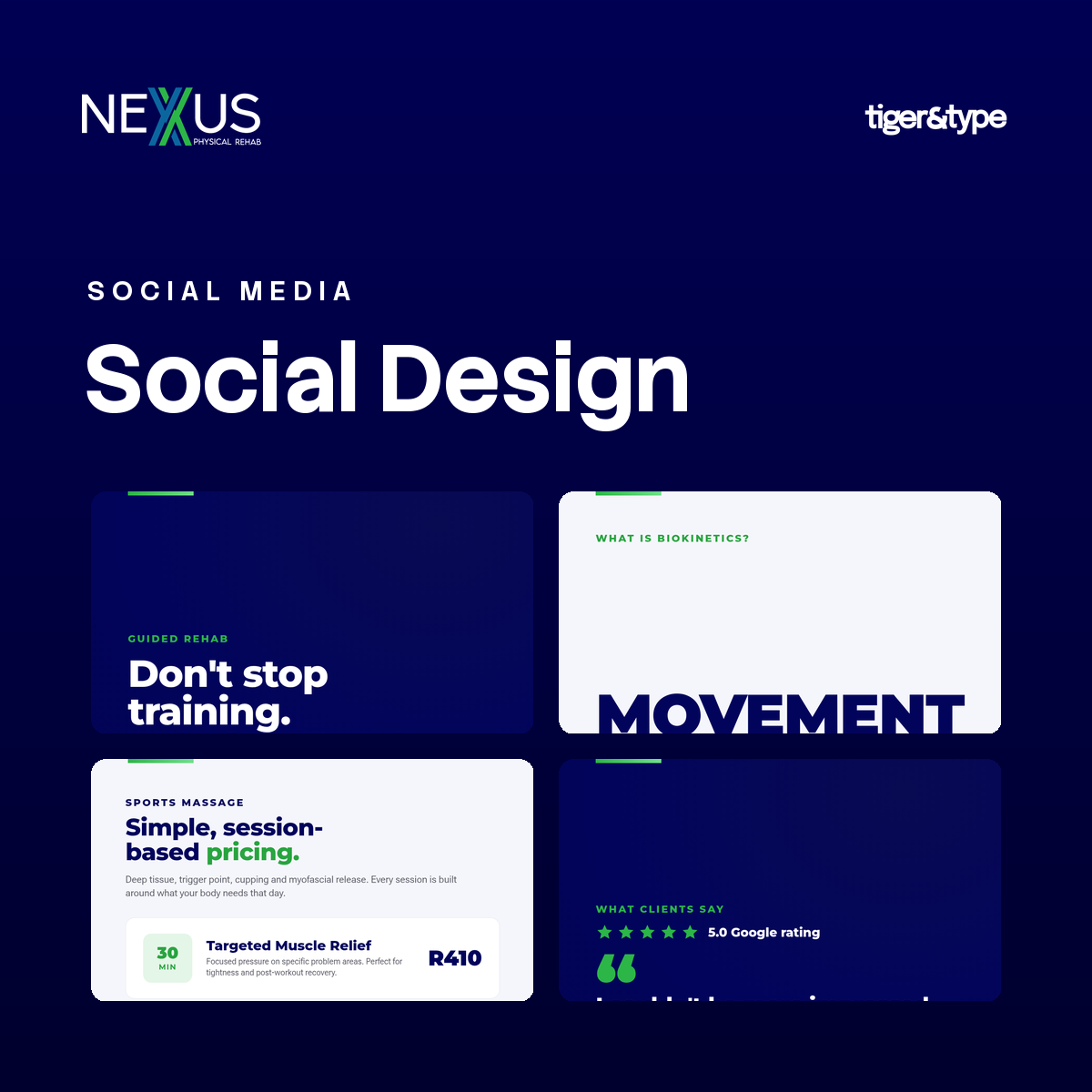 Nexus Physical Rehab social media design